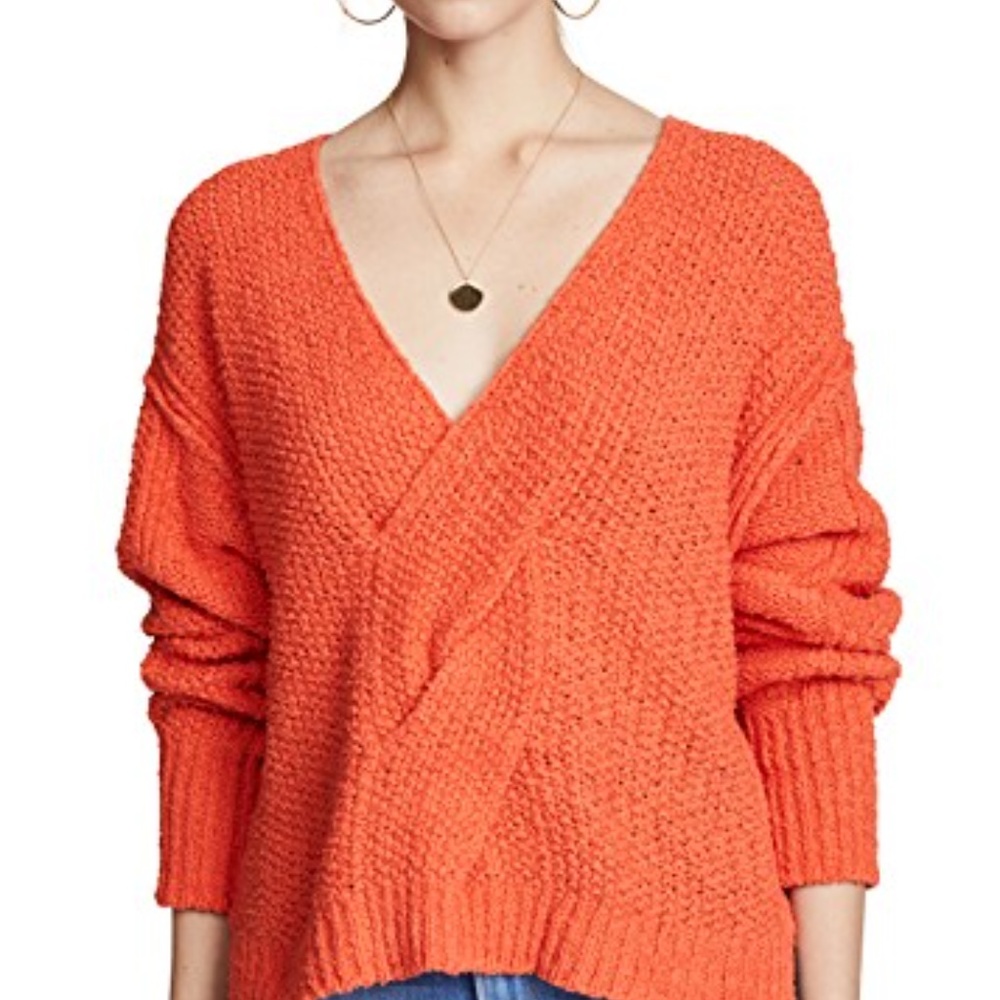 *SOLD*. Free People Coco V-neck Sweater - Picture 4 of 4